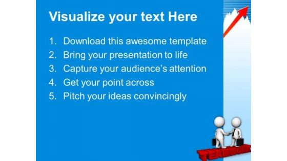 3d Image Of Handshake On Teamwork PowerPoint Templates Ppt Backgrounds For Slides 0713