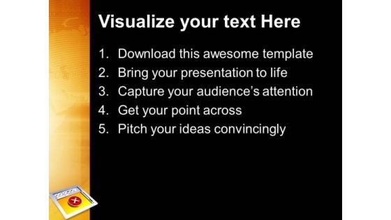 3d Image Of Internet Browser With Cross PowerPoint Templates Ppt Backgrounds For Slides 0213