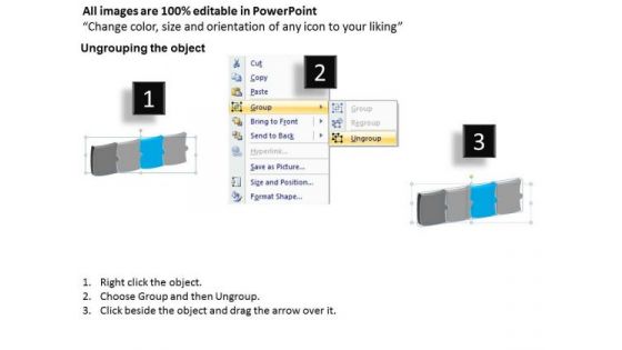 3d Interconnected Puzzle Illustrating 4 Stages Ppt Process Flow Chart Examples PowerPoint Templates