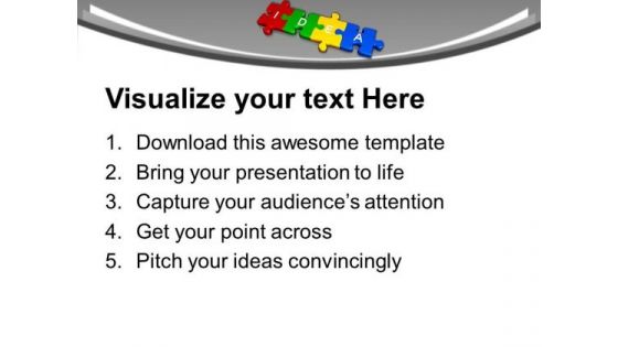 3d Jigsaw Puzzle Pieces With Idea Business PowerPoint Templates Ppt Backgrounds For Slides 0113