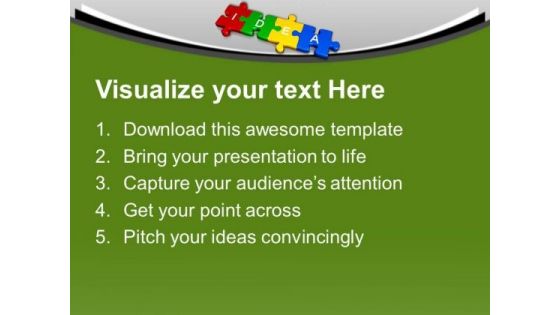 3d Jigsaw Puzzles Forms Idea InnovationPowerPoint Templates Ppt Backgrounds For Slides 0113