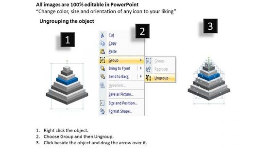 3d Layers Forming Pyramid Structure Hierarchies Ppt Business Plans PowerPoint Slides