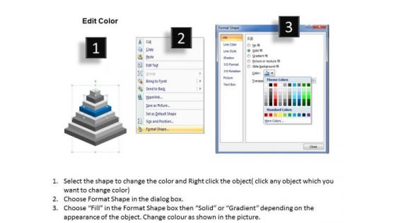 3d Layers Forming Pyramid Structure Hierarchies Ppt Business Plans PowerPoint Slides