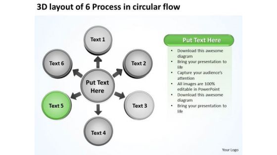 3d Layout Of 6 Process In Circular Flow Ppt Chart PowerPoint Templates 3d Layout Of 6 Process In Circular Flow Ppt Chart PowerPoint Templates