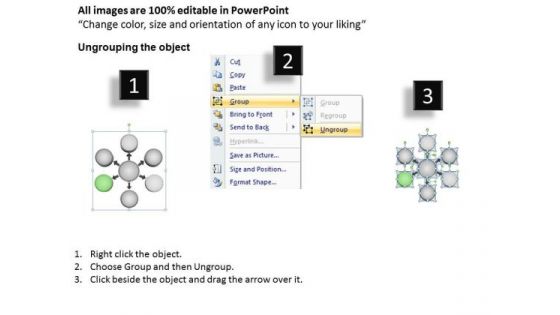 3d Layout Of 6 Process In Circular Flow Ppt Chart PowerPoint Templates