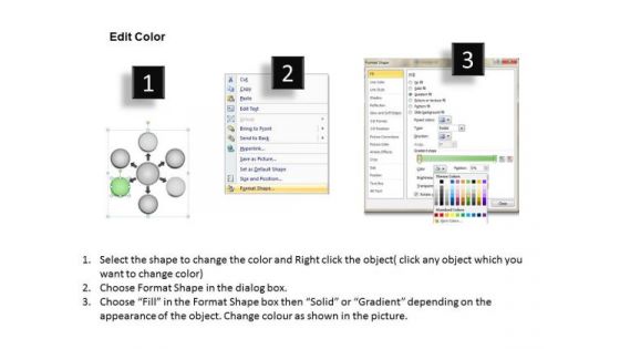 3d Layout Of 6 Process In Circular Flow Ppt Chart PowerPoint Templates