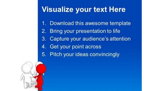 3d Leader Making A Deal PowerPoint Templates Ppt Backgrounds For Slides 0713