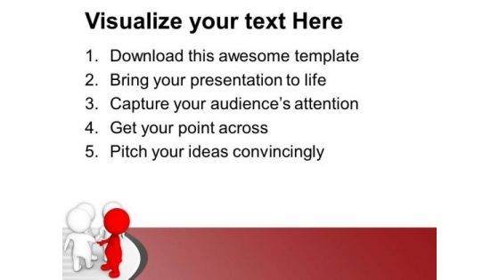 3d Leader Motivate His Team PowerPoint Templates Ppt Backgrounds For Slides 0713