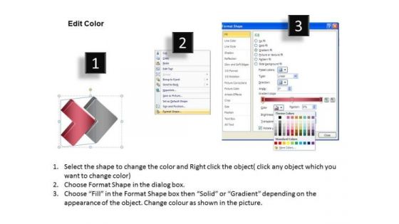 3d Linear Flow 2 Stages Ppt Electrical Circuit Simulator PowerPoint Slides