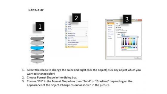 3d Linear Flow Linkage Of Six Stages Ppt Marketing Plan PowerPoint Templates