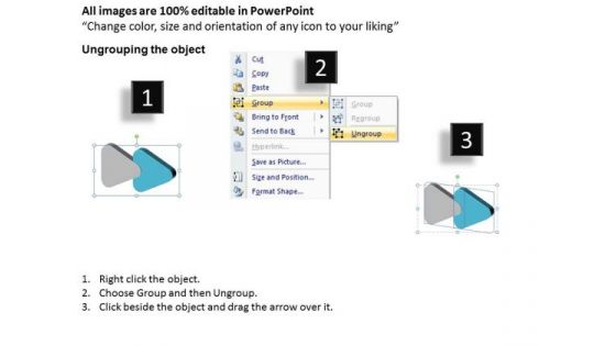 3d Linear Flow Navigation Arrow 2 Stages Ppt Working Chart PowerPoint Slides