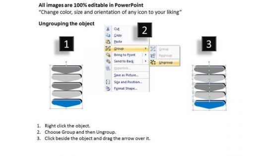 3d Linear Flow Visual Representation Chiropractic Business Plan PowerPoint Templates