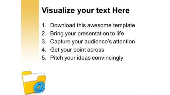 3d Mail Folder Internet PowerPoint Templates And PowerPoint Themes 1012