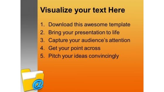 3d Mail Folder Internet PowerPoint Templates And PowerPoint Themes 1012