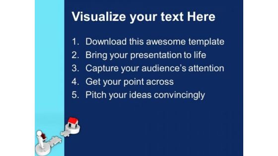 3d Man And Puzzle With Real Estate PowerPoint Templates And PowerPoint Themes 1012
