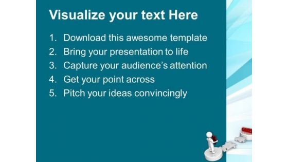 3d Man And Puzzle With Word Career Future PowerPoint Templates And PowerPoint Themes 1012