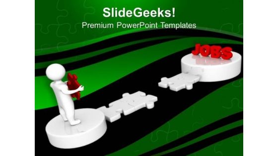 3d Man And Puzzle With Word Retirement Business PowerPoint Templates And PowerPoint Themes 1012