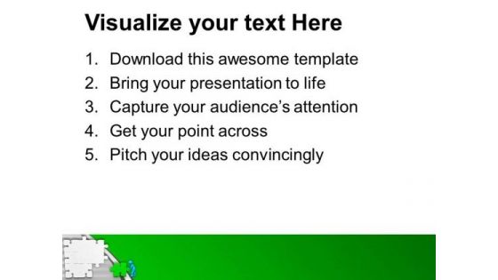 3d Man Found The Solution Business Concept PowerPoint Templates Ppt Backgrounds For Slides 0213