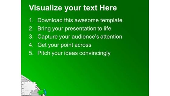 3d Man Found The Solution Business Concept PowerPoint Templates Ppt Backgrounds For Slides 0213
