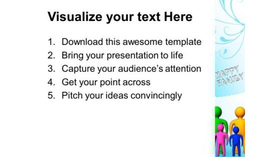 3d Man Happy Family PowerPoint Templates And PowerPoint Themes 0812