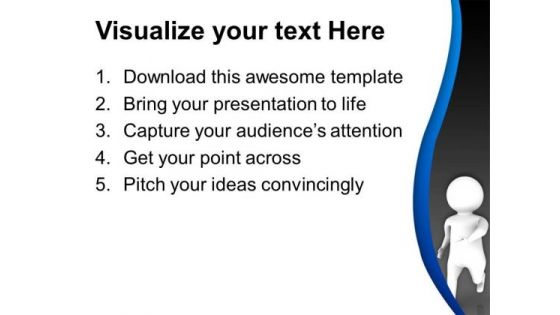 3d Man In Running Position PowerPoint Templates Ppt Backgrounds For Slides 0713