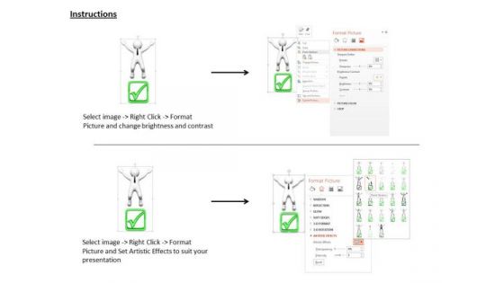 3d Man Jumping On Right Sign PowerPoint Templates