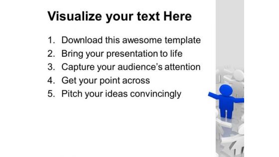 3d Man Leader And Team Members PowerPoint Templates Ppt Backgrounds For Slides 0713