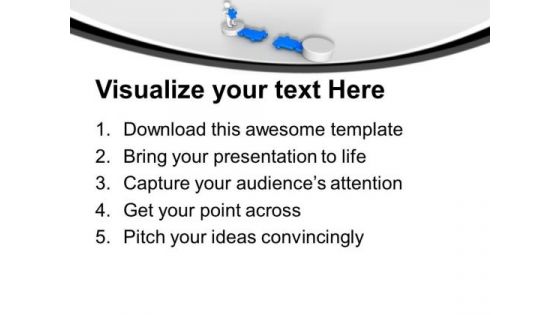 3d Man Making Path Solution Concept PowerPoint Templates Ppt Backgrounds For Slides 0113