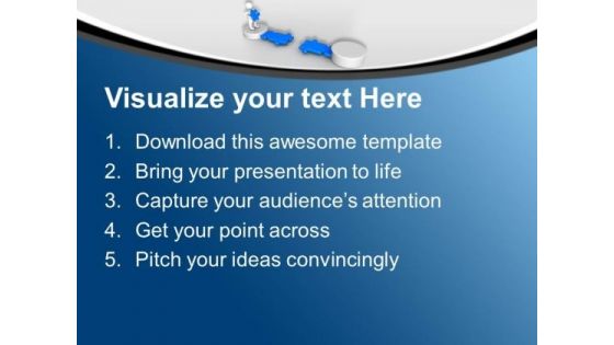 3d Man Making Path Solution Concept PowerPoint Templates Ppt Backgrounds For Slides 0113