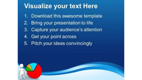 3d Man Presenting Business Chart PowerPoint Templates Ppt Backgrounds For Slides 0413