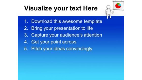 3d Man Presenting Sales Chart PowerPoint Templates Ppt Backgrounds For Slides 0813