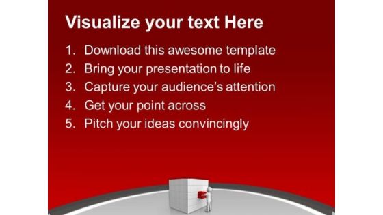 3d Man Pushing Cube In Place Solution PowerPoint Templates Ppt Backgrounds For Slides 0213