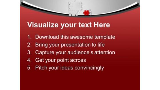 3d Man Pushing Puzzle To Business Solution PowerPoint Templates Ppt Backgrounds For Slides 0213