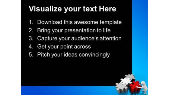 3d Man Puzzle Solution Business PowerPoint Templates And PowerPoint Themes 0912