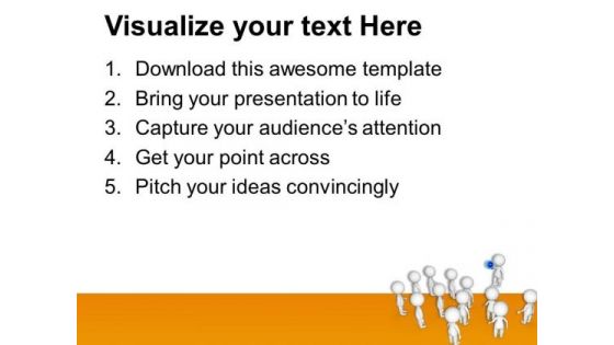 3d Man Speaking In Megaphone PowerPoint Templates Ppt Backgrounds For Slides 0813