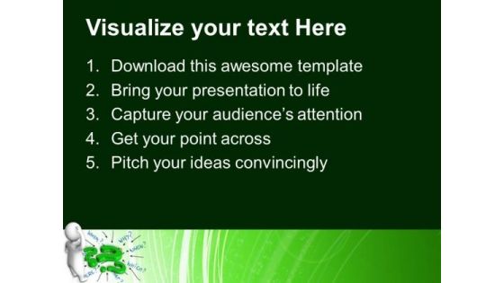 3d Man Surrounded With Questions Business PowerPoint Templates Ppt Backgrounds For Slides 0113