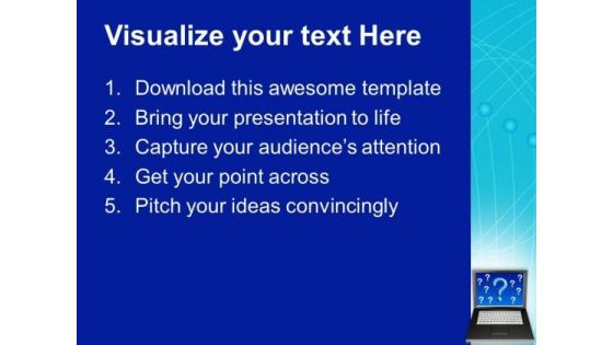 3d Man Technical Information Communication PowerPoint Templates Ppt Backgrounds For Slides 0113