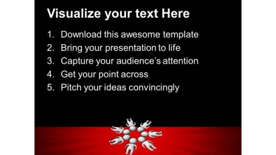 3d Man Together People PowerPoint Templates And PowerPoint Themes 0812
