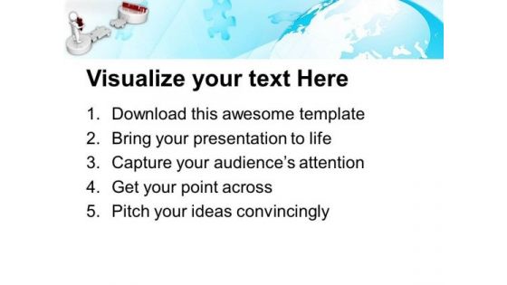 3d Man Way To Realiability Business PowerPoint Templates Ppt Backgrounds For Slides 0213
