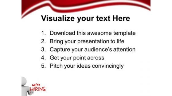 3d Man With Hirring Business PowerPoint Templates And PowerPoint Themes 0612