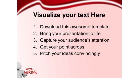 3d Man With Hirring Business PowerPoint Templates And PowerPoint Themes 0612