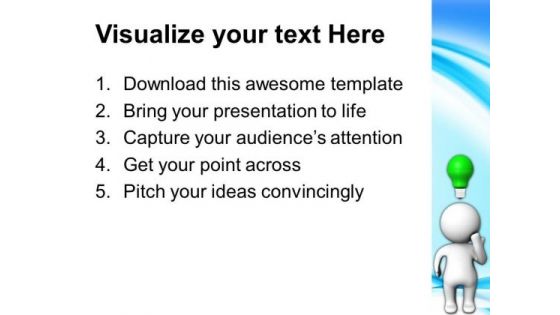 3d Man With Idea Business PowerPoint Templates And PowerPoint Themes 0712