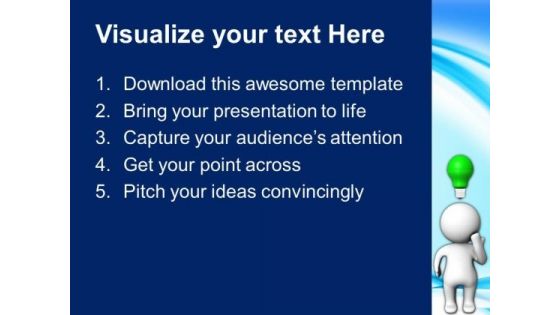 3d Man With Idea Business PowerPoint Templates And PowerPoint Themes 0712