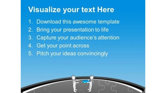 3d Man With Puzzle Piece Solution Concept PowerPoint Templates Ppt Backgrounds For Slides 0213
