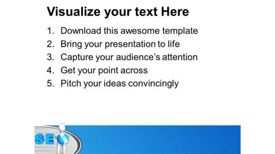 3d Man With Seo PowerPoint Templates Ppt Backgrounds For Slides 0413