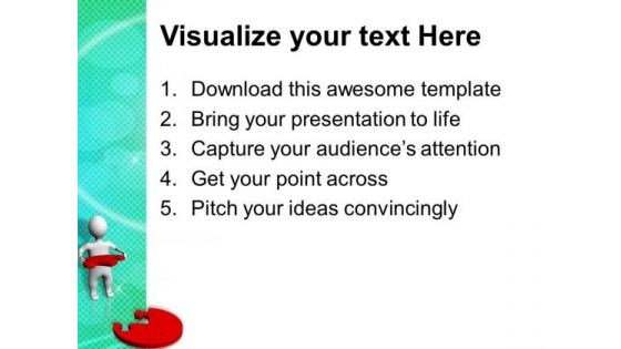 3d Man With Solution Puzzle Jigsaw PowerPoint Templates And PowerPoint Themes 1012