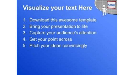 3d Man With Success PowerPoint Templates Ppt Backgrounds For Slides 0413