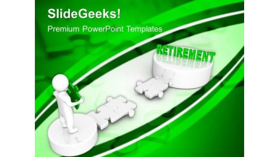 3d Man With Word Retirement Business PowerPoint Templates And PowerPoint Themes 1012