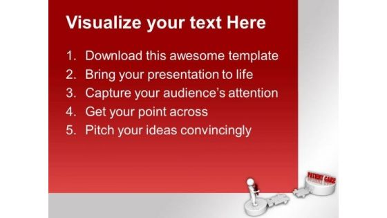 3d Men And Puzzle With Word Patient Care Medical PowerPoint Templates Ppt Background For Slides 1112