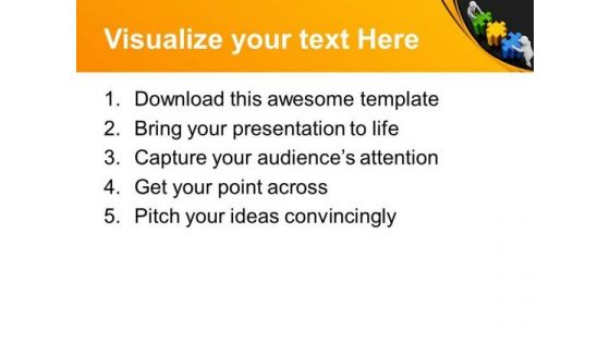 3d Men Connecting Puzzles PowerPoint Templates And PowerPoint Themes 0812